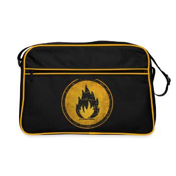 inflammable - Sac Retro - noir/or - Devant
