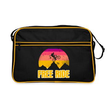 Freeride - Sac Retro - noir/or - Devant