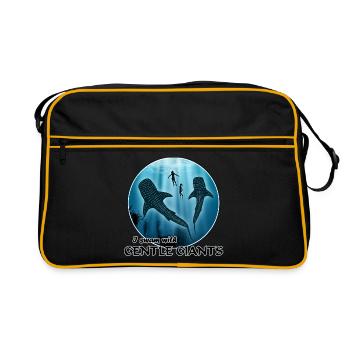 Requins baleines - Sac Retro - noir/or - Devant
