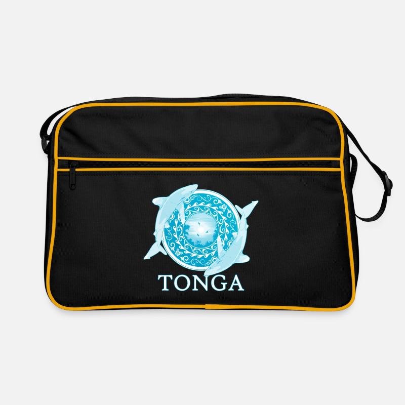 Weißspitzenriffhaie Tonga Pride Retro Tasche