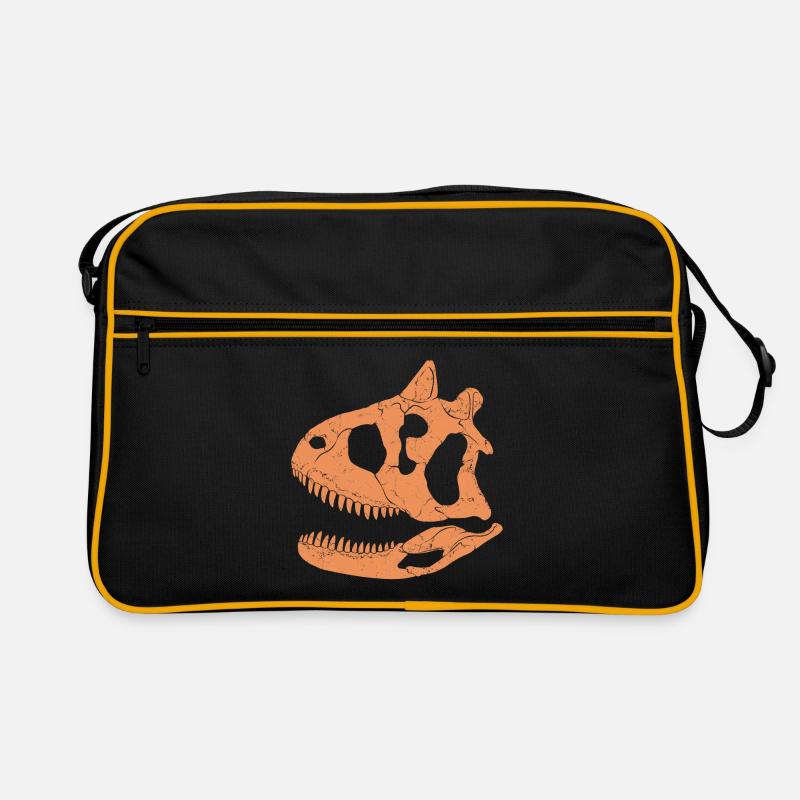 Crâne fossile de Carnotaurus Sac Retro