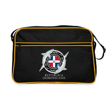 Caribbean reef shark Dominican Republic - Retro Bag - black/gold - Front