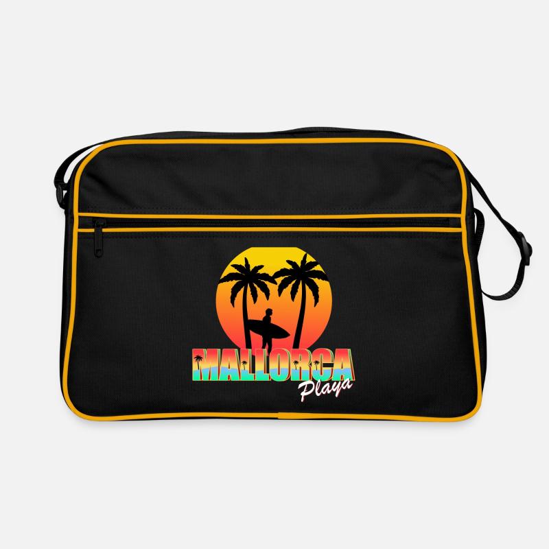 Mallorca Playa Surfer Retro Tasche