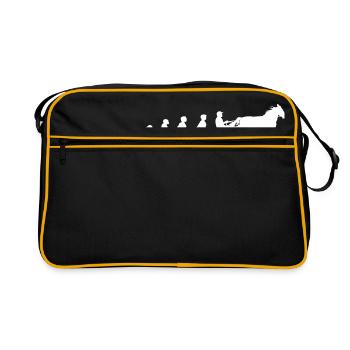 Evolution trot racing chevaux de course de chevaux - Sac Retro - noir/or - Devant