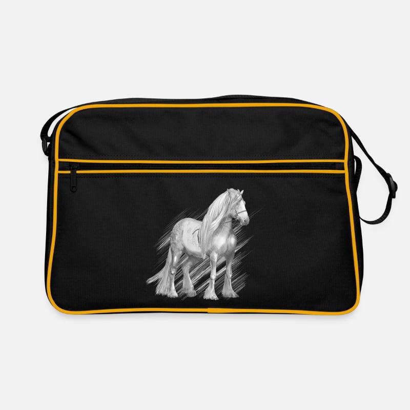Kaltblüter - Retro Tasche - Schwarz/Gold