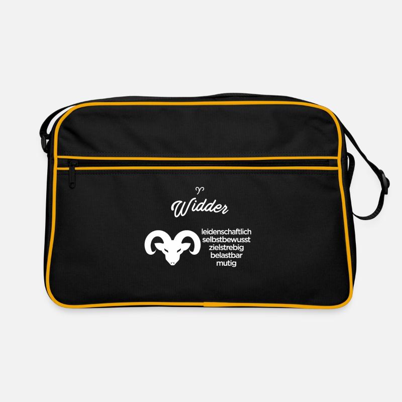 Sternzeichen Widder Retro Tasche