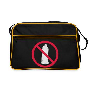 aucun préservatif de bouclier interdit avec protection - Sac Retro - noir/or - Devant