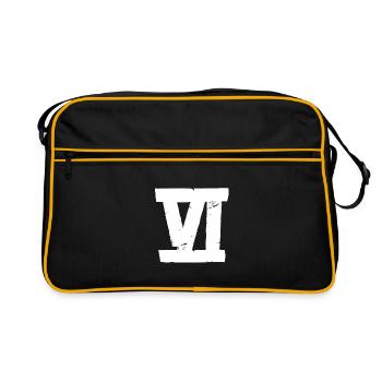 Six - ruban VI - Sac Retro - noir/or - Devant