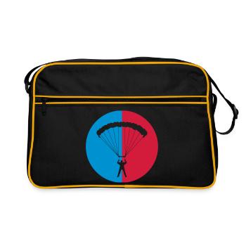 Skydiving - Parachutisme - Sac Retro - noir/or - Devant