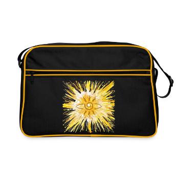 Sternentor der LichtKraft - Sonja Ariel von Staden - Retro Tasche - Schwarz/Gold - Vorne