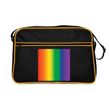 lgbt mouse pad gift idea - Retro Bag - black/gold - Front