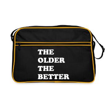 The older the better - the older the better - Retro Bag - black/gold - Front