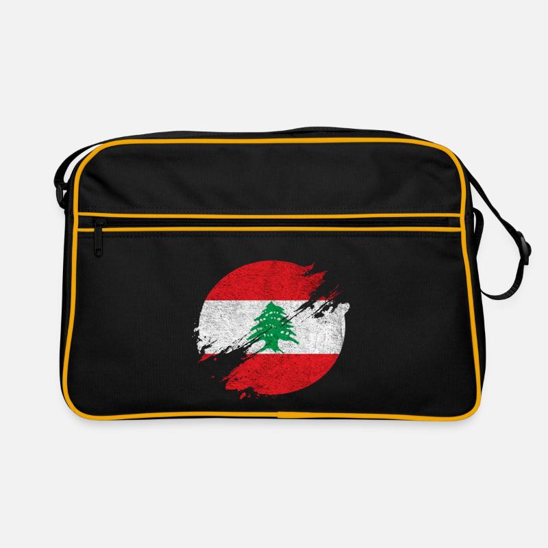 Liban Vintage Cercle / Idée cadeau Sac Retro