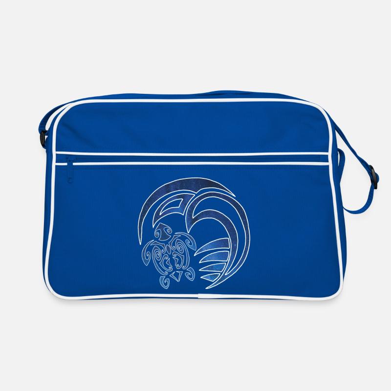 Turtle, ocean and starry sky Retro Bag