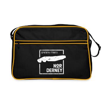 | Norderney Conception de timbres Island Silhouette - Sac Retro - noir/or - Devant