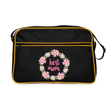 Best Mom - Retro Bag - black/gold - Front