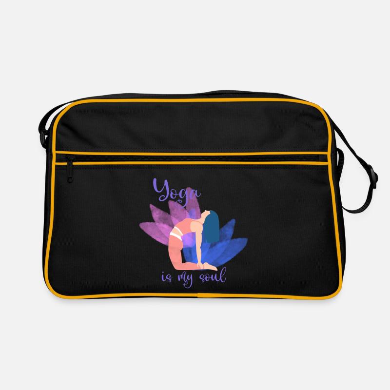 Le yoga est mon âme – Pose colorée Sac Retro
