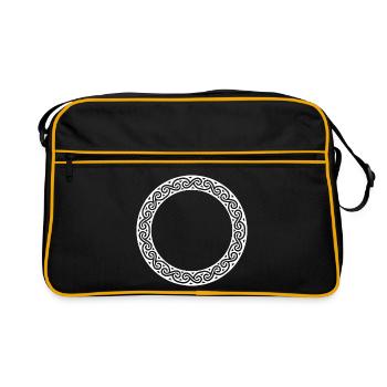 Celtic Knot - Retro Bag - black/gold - Front
