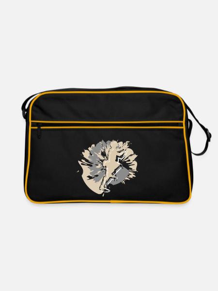 Valentine's Day climbing for men - Retro Bag - black/gold - Front