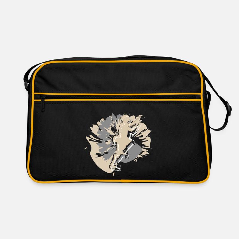 Escalade de la Saint-Valentin pour hommes - Sac Retro - noir/or