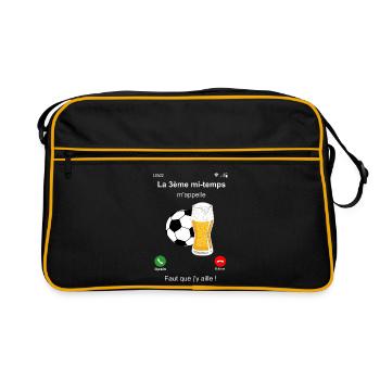 La 3ème mi-temps m'appelle - Sac Retro - noir/or - Devant