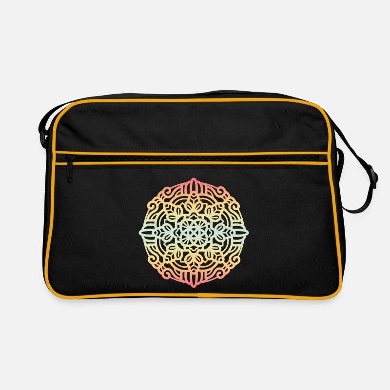 Mandala - Sac Retro - noir/or
