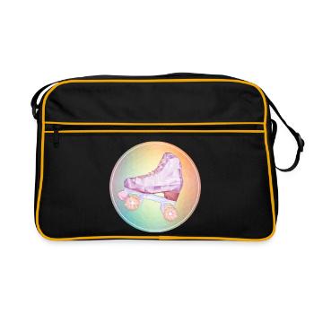 patin roller disco - Sac Retro - noir/or - Devant