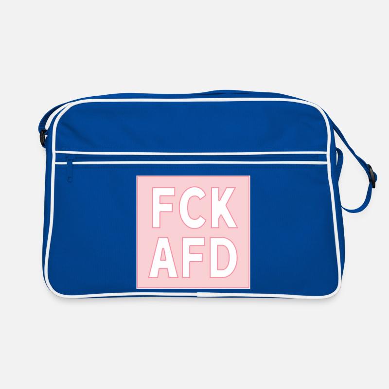 FCK AFD rosa Retro Tasche
