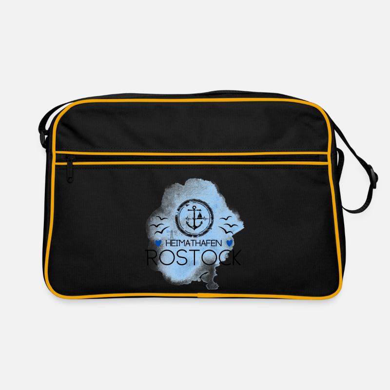 Rostock Liebe Heimathafen Ostsee Retro Tasche