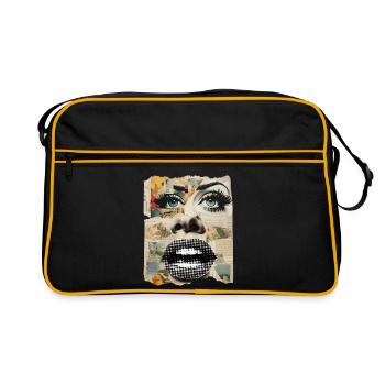 Collage de photos - Sac Retro - noir/or - Devant