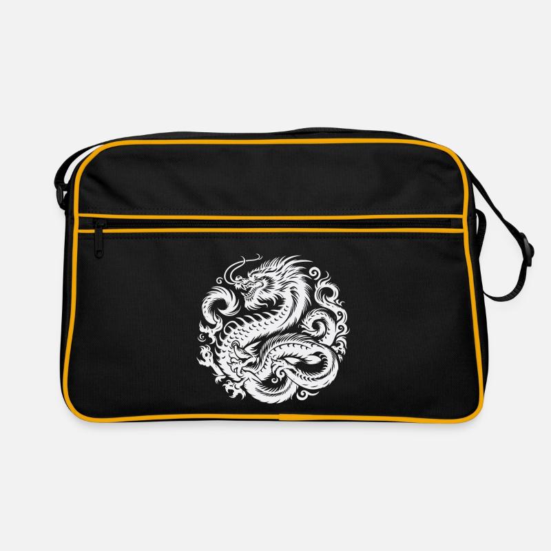 Tatouage de dragon chinois Sac Retro