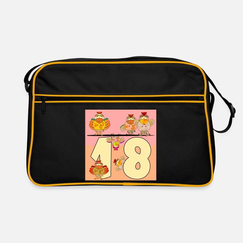 Poules de dix-huit ans - 18e anniversaire Sac Retro