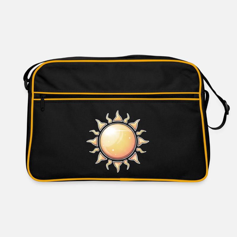 Strahlender Sonnenschliff Natur Design Retro Tasche