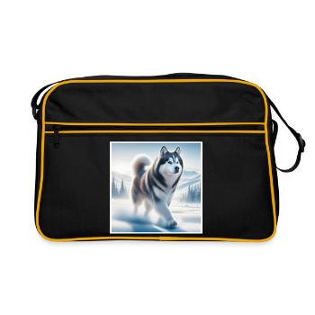 Husky - Retro Bag - black/gold - Front