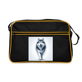 Husky - Retro Bag - black/gold - Front