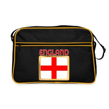 ENGLAND UNITED KINGDOM - Retro Bag - black/gold - Front