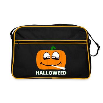 Halloweed - Retro Tasche - Schwarz/Gold - Vorne