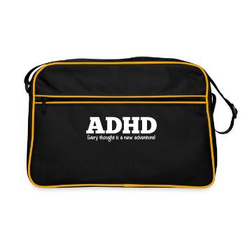 ADHD - Retro Bag - black/gold - Front