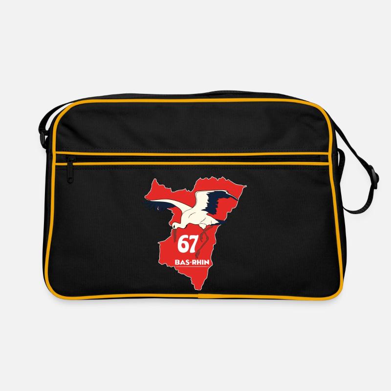 Bas-Rhin - Sac Retro - noir/or