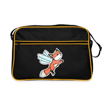 Fantastic, Flying Fairy Fox - Retro Bag - black/gold - Front