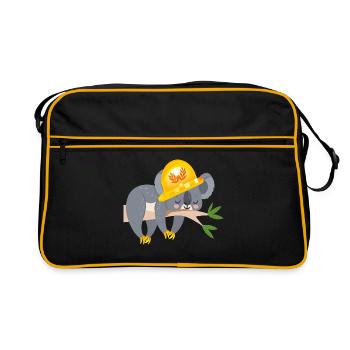 OURS KOALA ARTISANAL - Sac Retro - noir/or - Devant