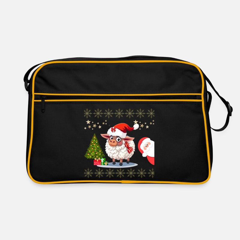 Mouton Festif de Noël - Pulls et Habits Mignons Sac Retro