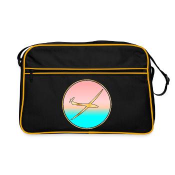 SEA SUNSET GLIDER - Retro Bag - black/gold - Front