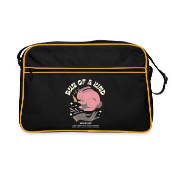 Mystical Jackalope – Unique & Magical - Retro Bag - black/gold - Front