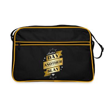 Another Day Another Slay – Glam Statement - Retro Bag - black/gold - Front