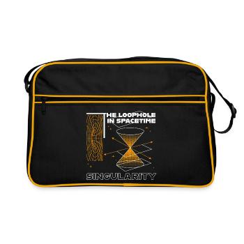 Loophole in Spacetime - Retro Bag - black/gold - Front