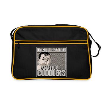 Je ne pleure que pour les câlins amateurs - Sac Retro - noir/or - Devant