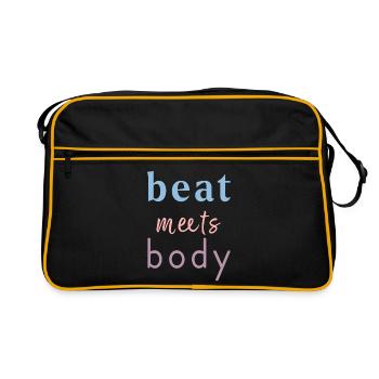 Beat Meets Body – Danse Dicton Design - Sac Retro - noir/or - Devant