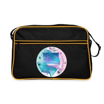 Fantasy World Sphere - Retro Tasche - Schwarz/Gold - Vorne