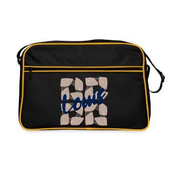 NOM CADEAUX PRÉNOM LOUIS - Sac Retro - noir/or - Devant